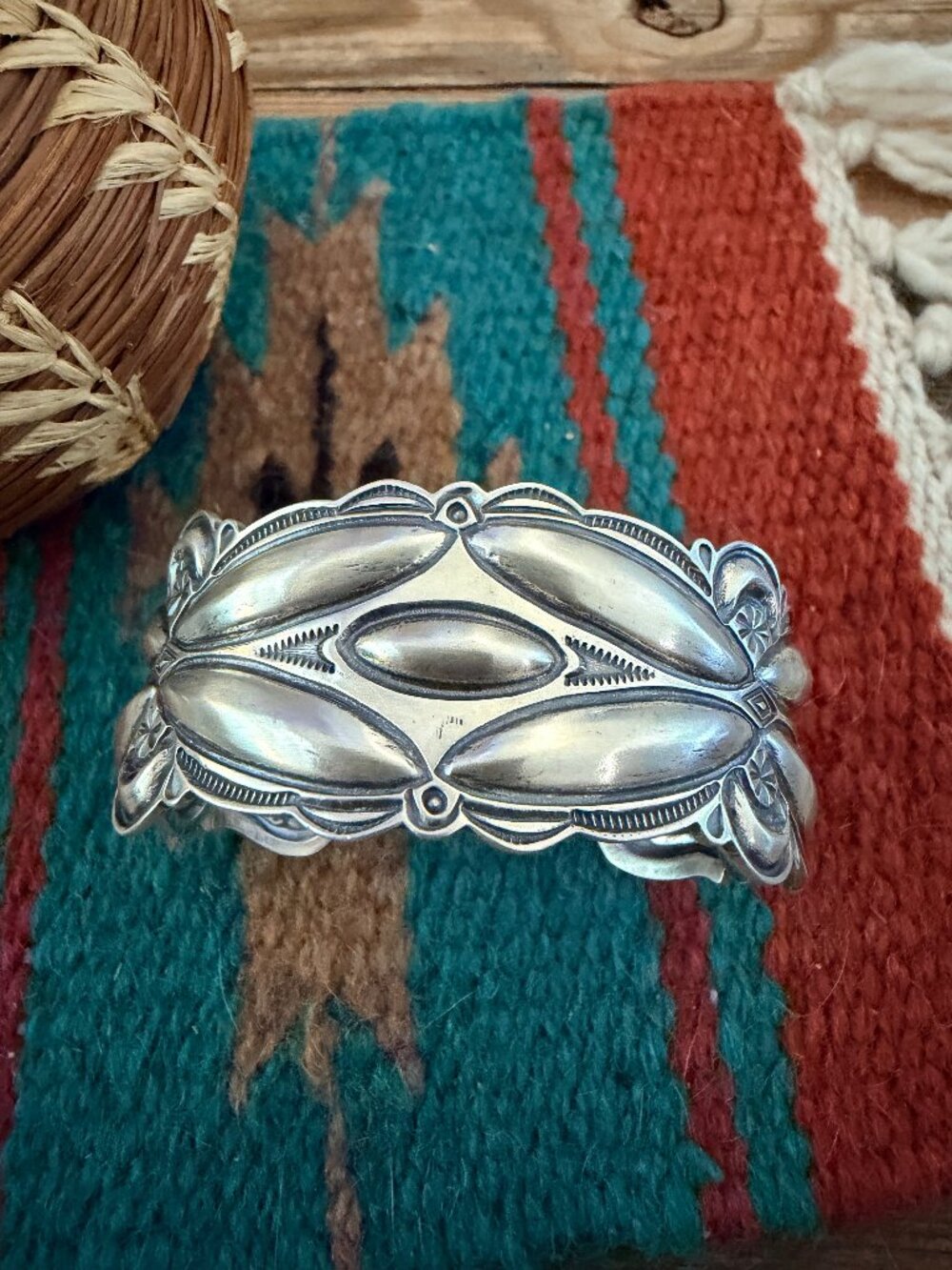 Handcrafted Sterling Silver Cuff Bracelet by Roland Dixson